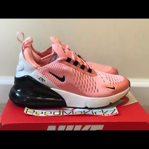 Nike Wmns Air Max 270 White Bleached Coral Pink Women Casual Shoes